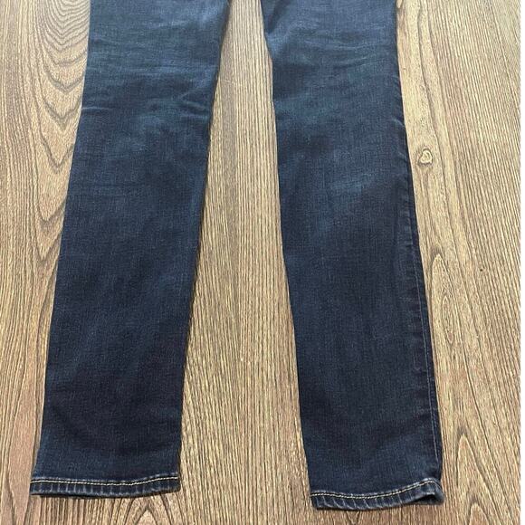 Lucky Brand Brooklyn Skinny Jeans Low Rise Denim Stretch Dark Wash Blue Sz 4/27 - Picture 11 of 12